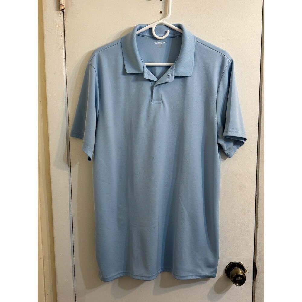 Men's Old Navy Go-Dry Polo L Tall - Light Blue